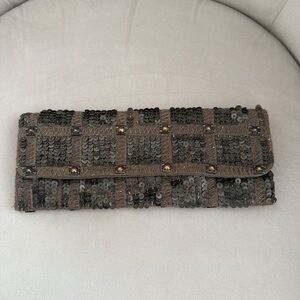 Sequin Embellished Clutch Akira Black label Brand